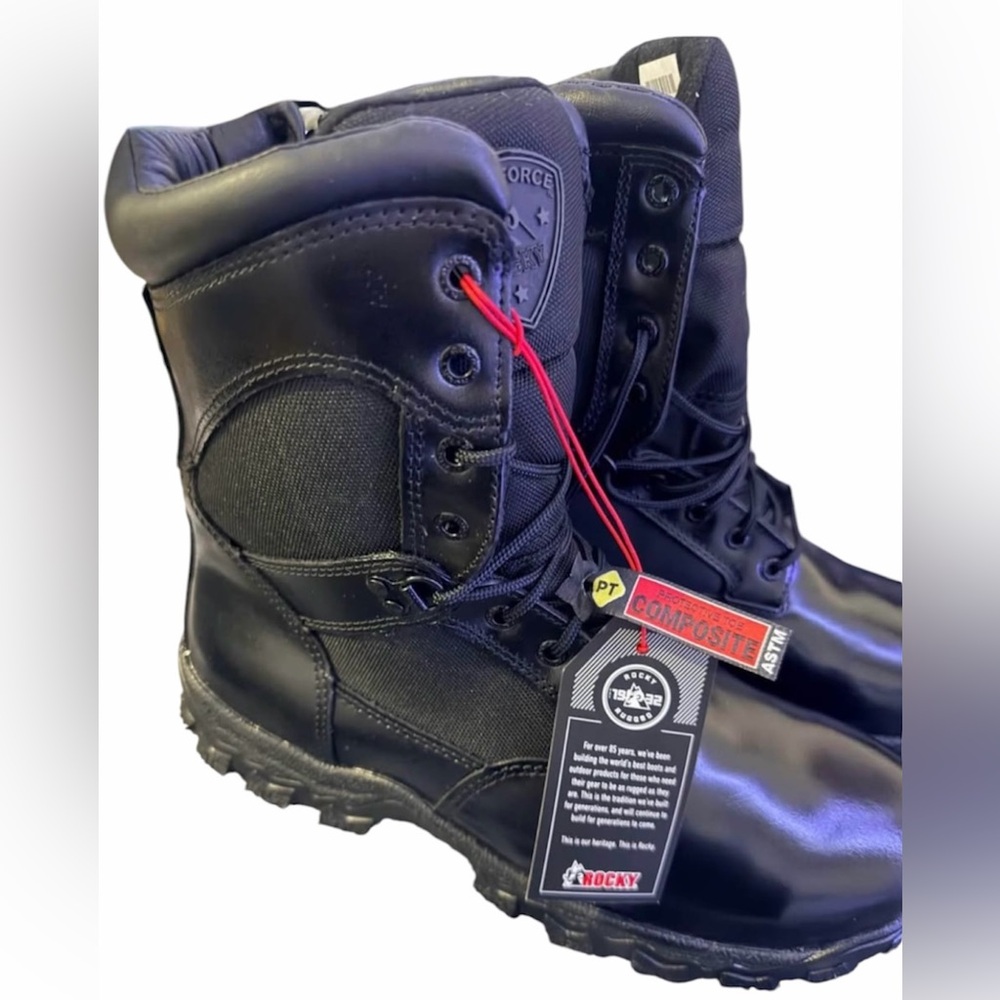 Rocky Black Tactical Composite-Toe Duty Boots